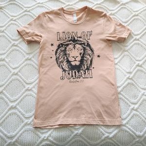 4/$25 ❤️ Bella Canvas Lion of Judah Inspirational Tee Small